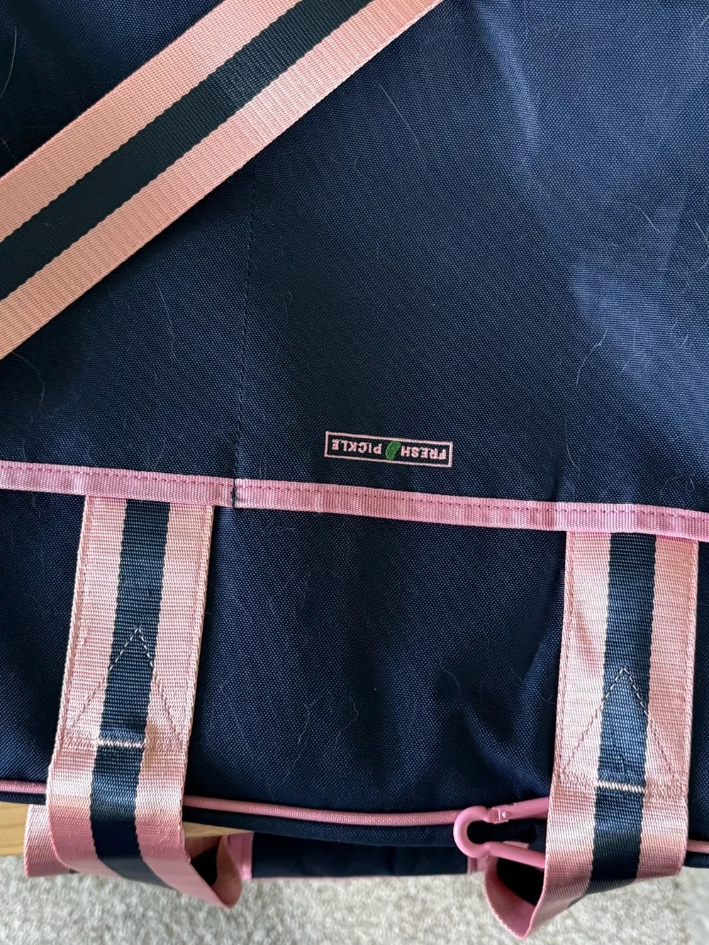 Navy and Pink fresh pickle pickleball bag